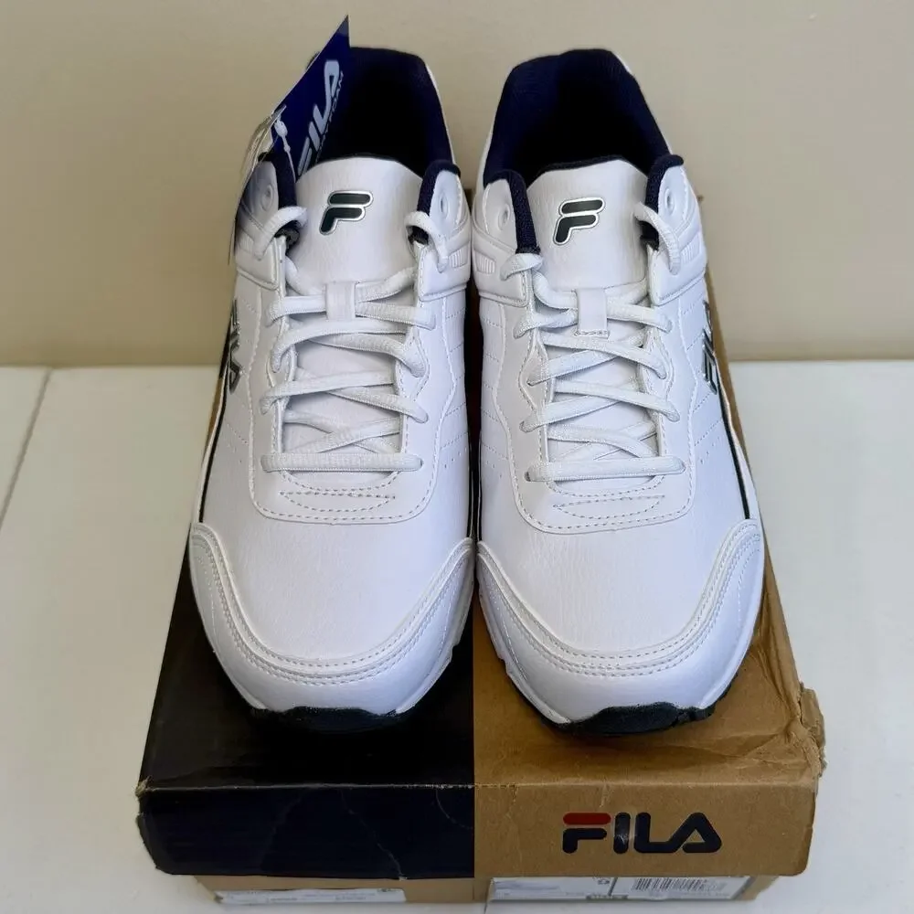 Fila Memory Sportland Walking Shoes Men’s 9 Wide 4E White New